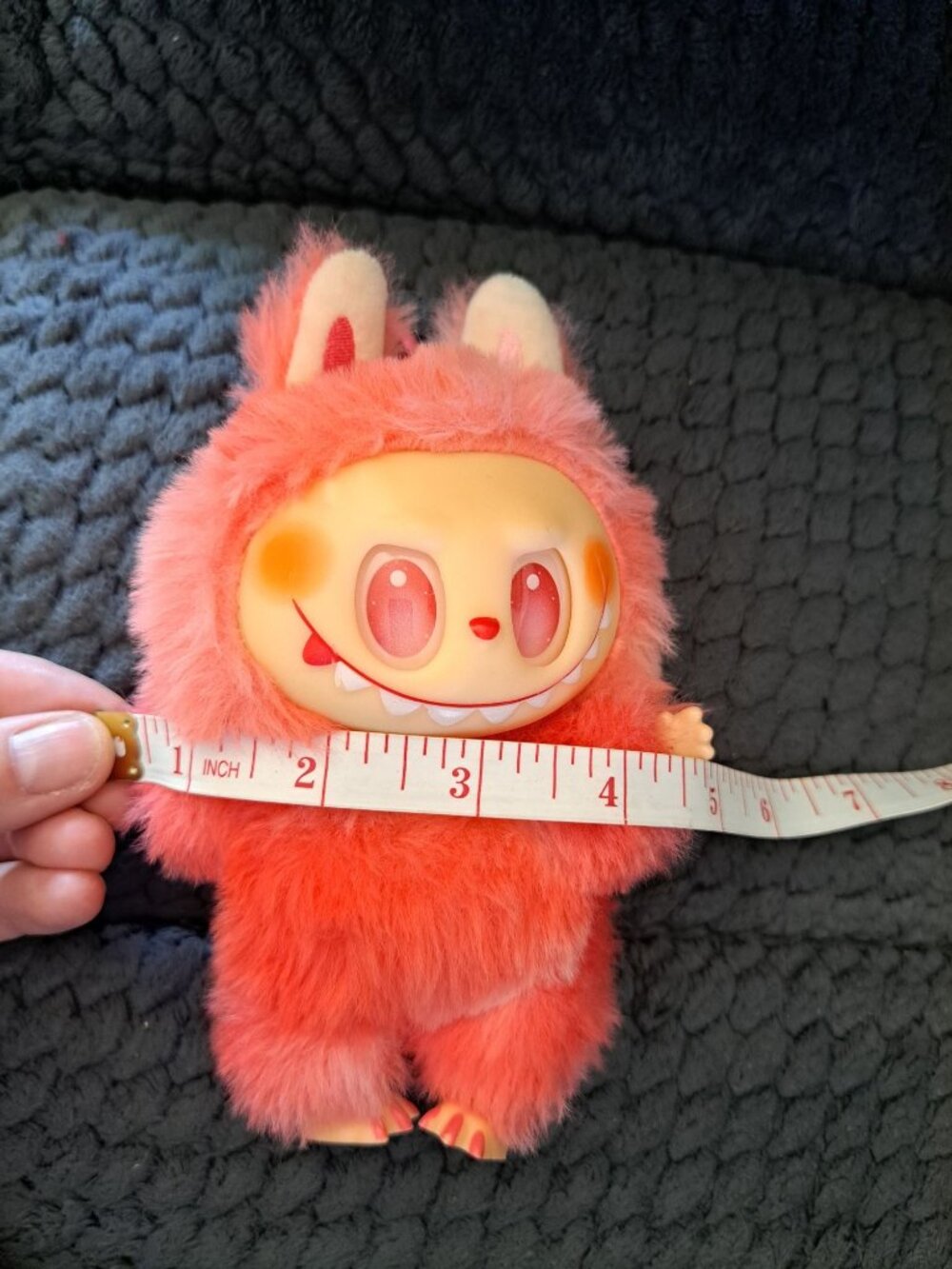 Pop Mart Labubu V3 Big Into Energy Love Keychain Doll Pink Authentic Collect Toy - Picture 8 of 8
